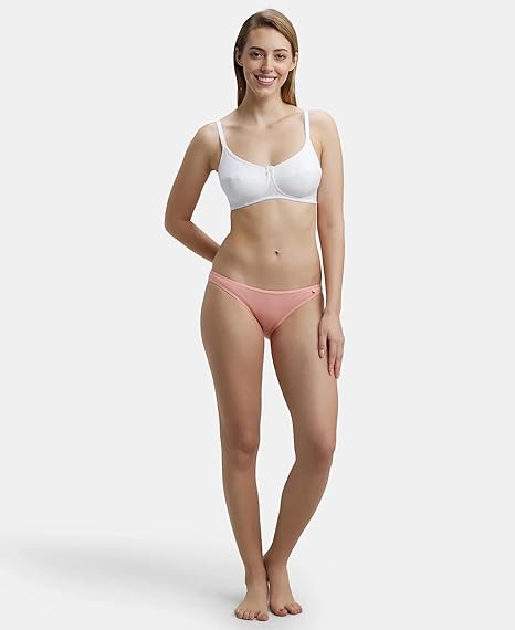 Jockey 1615 Women’s Everyday Wirefree Cotton Bra – Full Coverage & Soft Adjustable Straps